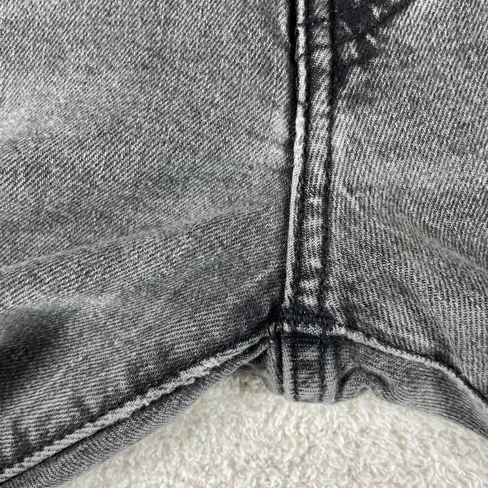 levi's 502 premium illusion gray stretch taper jeans 33/32 grunge indie sleaze